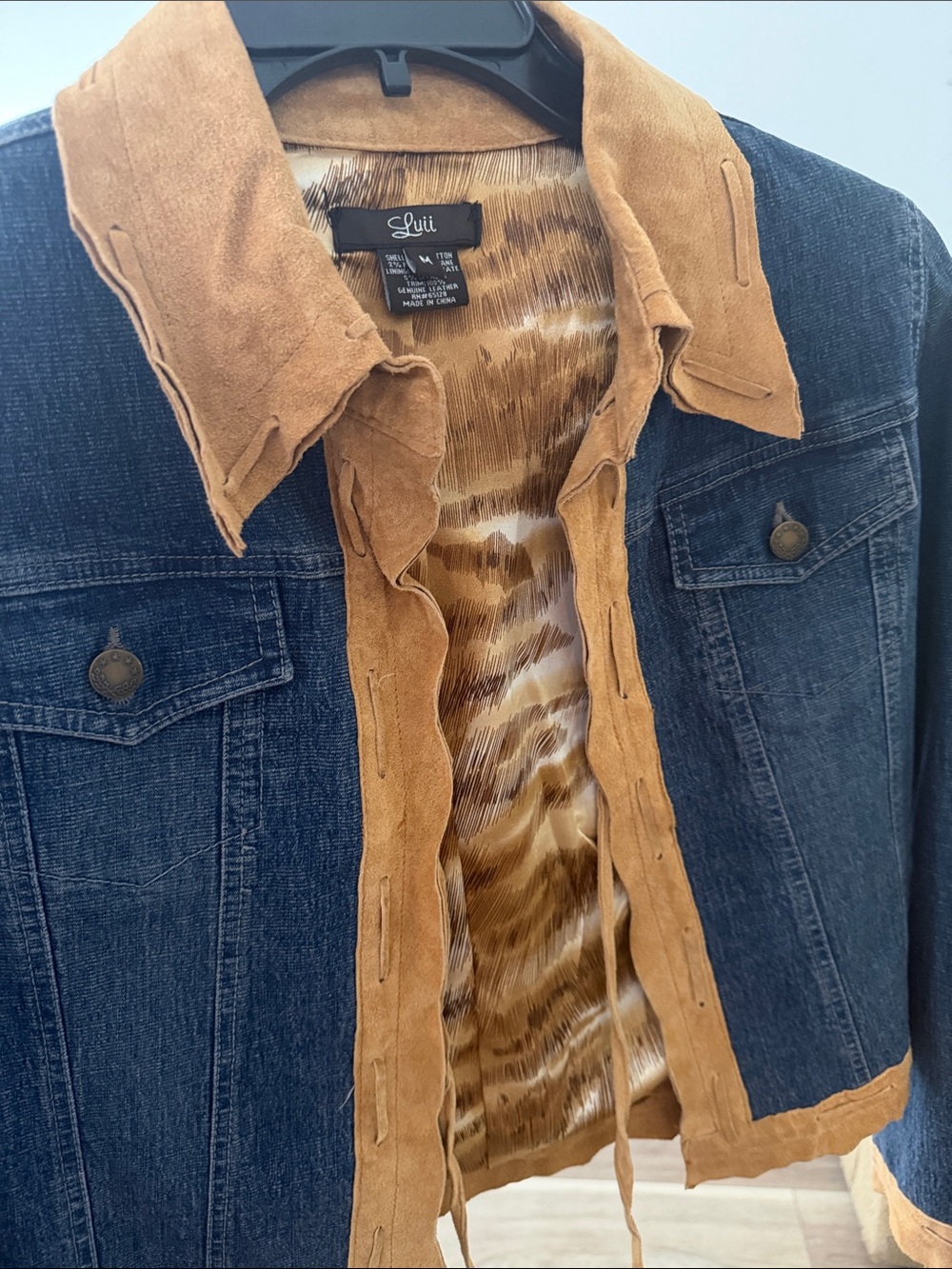 Luii Jean & Leather Jacket